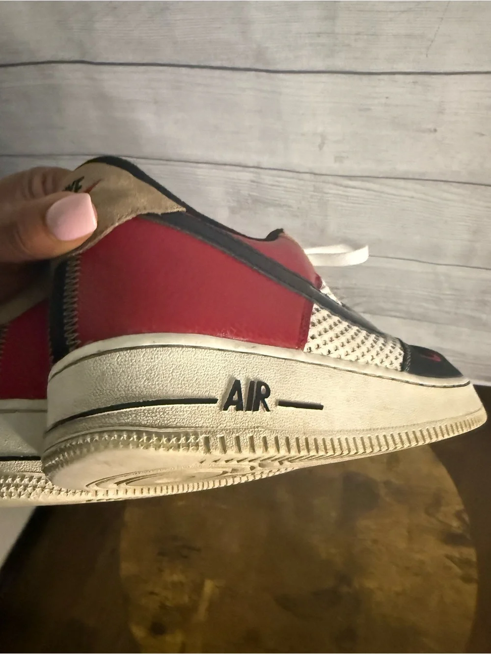 Nike Kids Sneakers in Black, Red, White, Tan